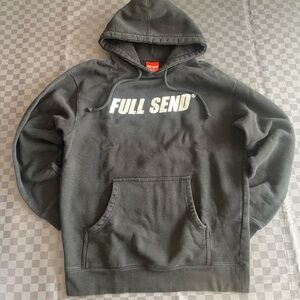 Full send nelk boys black hoodie size m